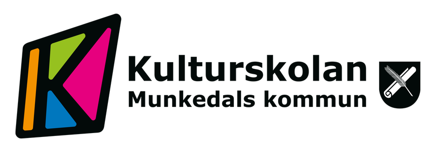 Kulturskolans logotyp. I text står det Kulturskolan Munkedals kommun.