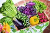 Bild på låda med färska grönsaker