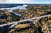 Bild över motorvägsbron över Örekilsälven