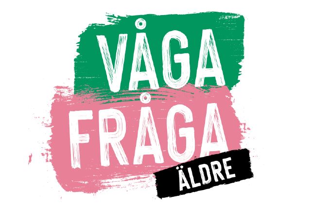I text står det Våga fråga äldre i versaler.