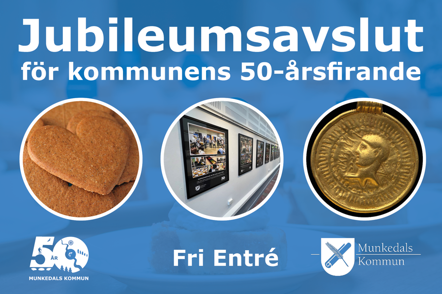 Bild med texten jubileumsavslut