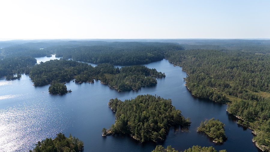 Flygfoto över Kynnefjäll