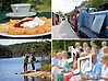 Collage över sommaraktiviteter