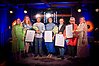 Bilden visar alla pristagarna vid Munkedals Näringslivsgala 2024.