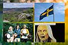 Bildkollage med evenemang i sommar