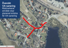 En karta som visar vilka vägar som berörs av arbetet.