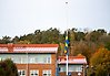 Flagga på halv stång